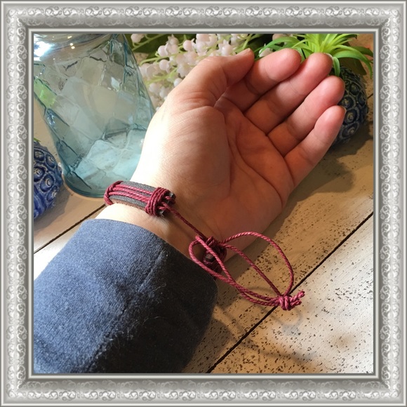 I Love Jesus Bracelet  ( Maroon ) - Picture 6 of 7